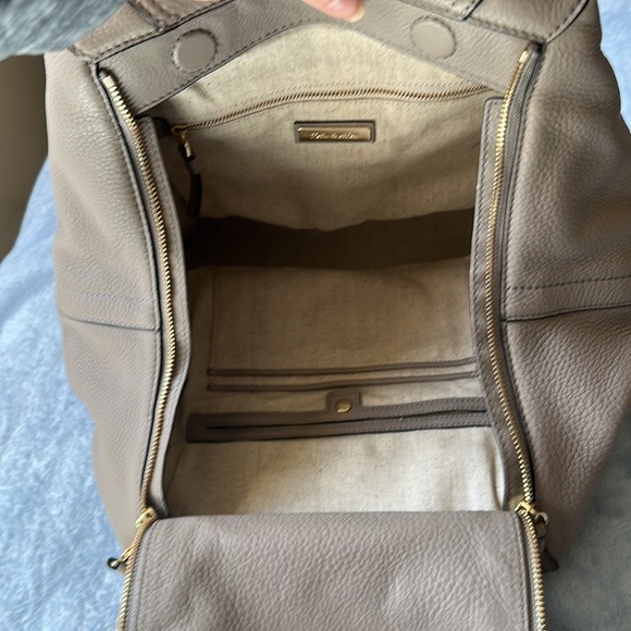 Tory Burch Half-Moon Satchel - French Grey + dust bag - Picture 15 of 16